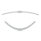 14K White Gold Lab Grown Diamond 7 3/4 Ct.Tw. Floating Necklace