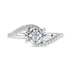 14K White Gold 1 1/6 Ct.Tw. Lab Grown Diamond Fashion Ring