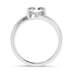 14K White Gold 1 1/6 Ct.Tw. Lab Grown Diamond Fashion Ring