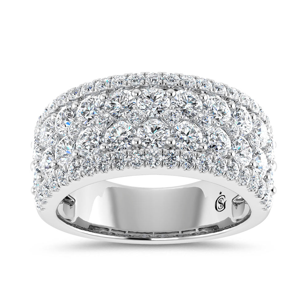14K White Gold 2 1/4 Ct.Tw. Lab Grown Diamond Fashion Band