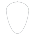 14K White Gold Lab Grown Diamond 10 Ct.Tw. 3 Prong Necklace