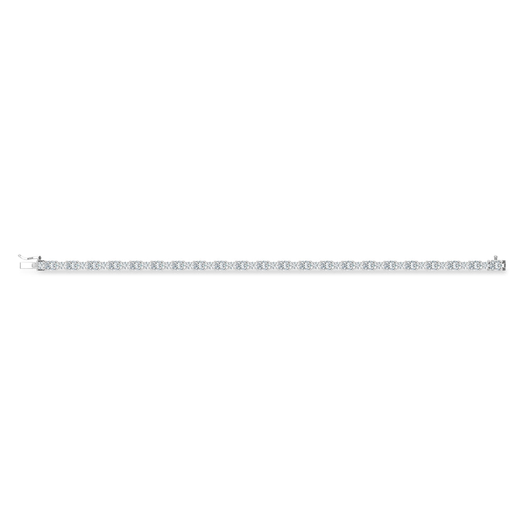 14K White Gold Lab Grown Diamond 6 3/4 Ct.Tw. Fashion Bracelet
