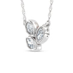14K White Gold Lab Grown Diamond  1/3 Ct.Tw. Fashion Necklace