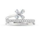 14K White Gold Lab Grown Diamond  1/2 Ct.Tw. Fashion Ring