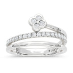 14K White Gold Lab Grown Diamond  7/8 Ct.Tw. Fashion Ring