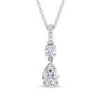 14K White Gold Lab Grown Diamond 1 1/3 Ct.Tw. Fashion Pendant