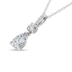 14K White Gold Lab Grown Diamond 1 1/3 Ct.Tw. Fashion Pendant