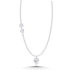 14K White Gold Lab Grown Diamond 1 Ct.Tw. Fashion Necklace