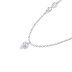 14K White Gold Lab Grown Diamond 1 Ct.Tw. Fashion Necklace