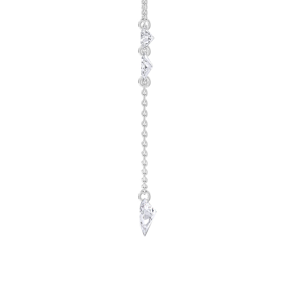 14K White Gold Lab Grown Diamond 1 Ct.Tw. Fashion Necklace