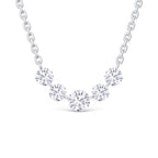 14K White Gold Lab Grown Diamond 1 1/2 Ct.Tw. Fashion Necklace