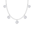 14K White Gold Lab Grown Diamond 1 Ct.Tw. Fashion Necklace