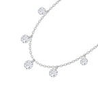 14K White Gold Lab Grown Diamond 1 Ct.Tw. Fashion Necklace
