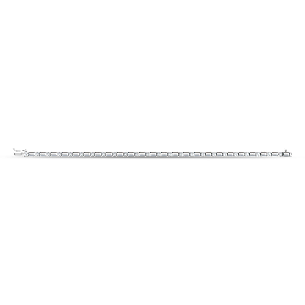 14K White Gold Lab Grown Diamond 3 1/3 Ct.Tw. Fashion Bracelet