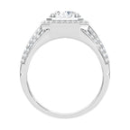 14K White Gold Lab Grown Diamond 3 Ct.Tw. Mens Ring