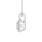 10K White Gold Lab Grown Diamond 1/4 Ct.Tw. Radiant Pendant