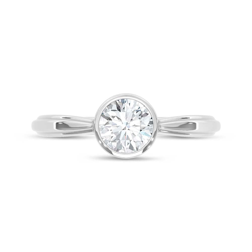 14K White Gold Lab Grown Diamond 3/4 Ct.Tw. Promise Ring
