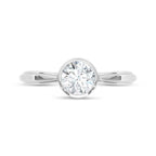 14K White Gold Lab Grown Diamond 3/4 Ct.Tw. Promise Ring