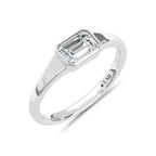 10K White Gold Lab Grown Diamond 3/4 Ct.Tw. Promise Ring