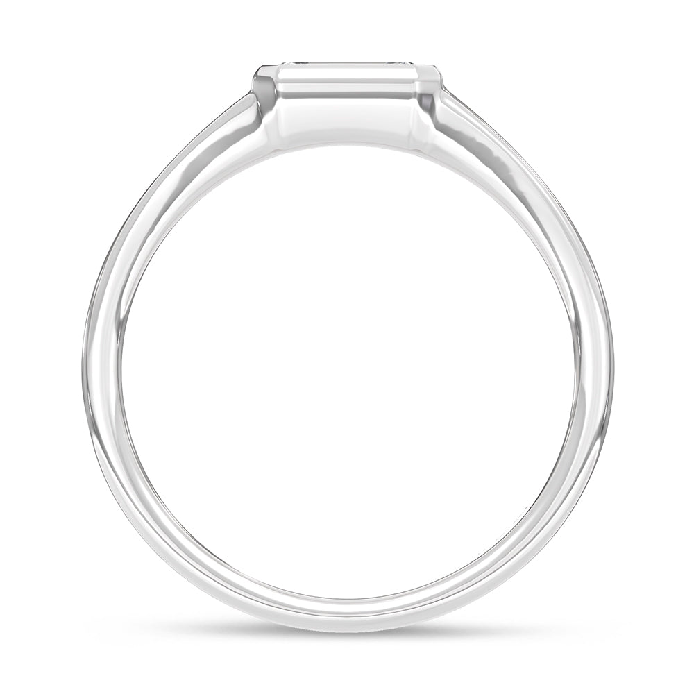 10K White Gold Lab Grown Diamond 3/4 Ct.Tw. Promise Ring