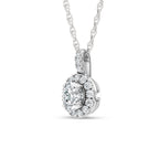 14K White Gold Lab Grown Diamond 3/4 Ct.Tw. Fashion Pendant