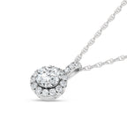 14K White Gold Lab Grown Diamond 3/4 Ct.Tw. Fashion Pendant