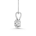 14K White Gold Lab Grown Diamond 1 1/2 Ct.Tw. Starlab Certified VS F+ Solitaire Pendant (Available in 0.10ct to 2ct)