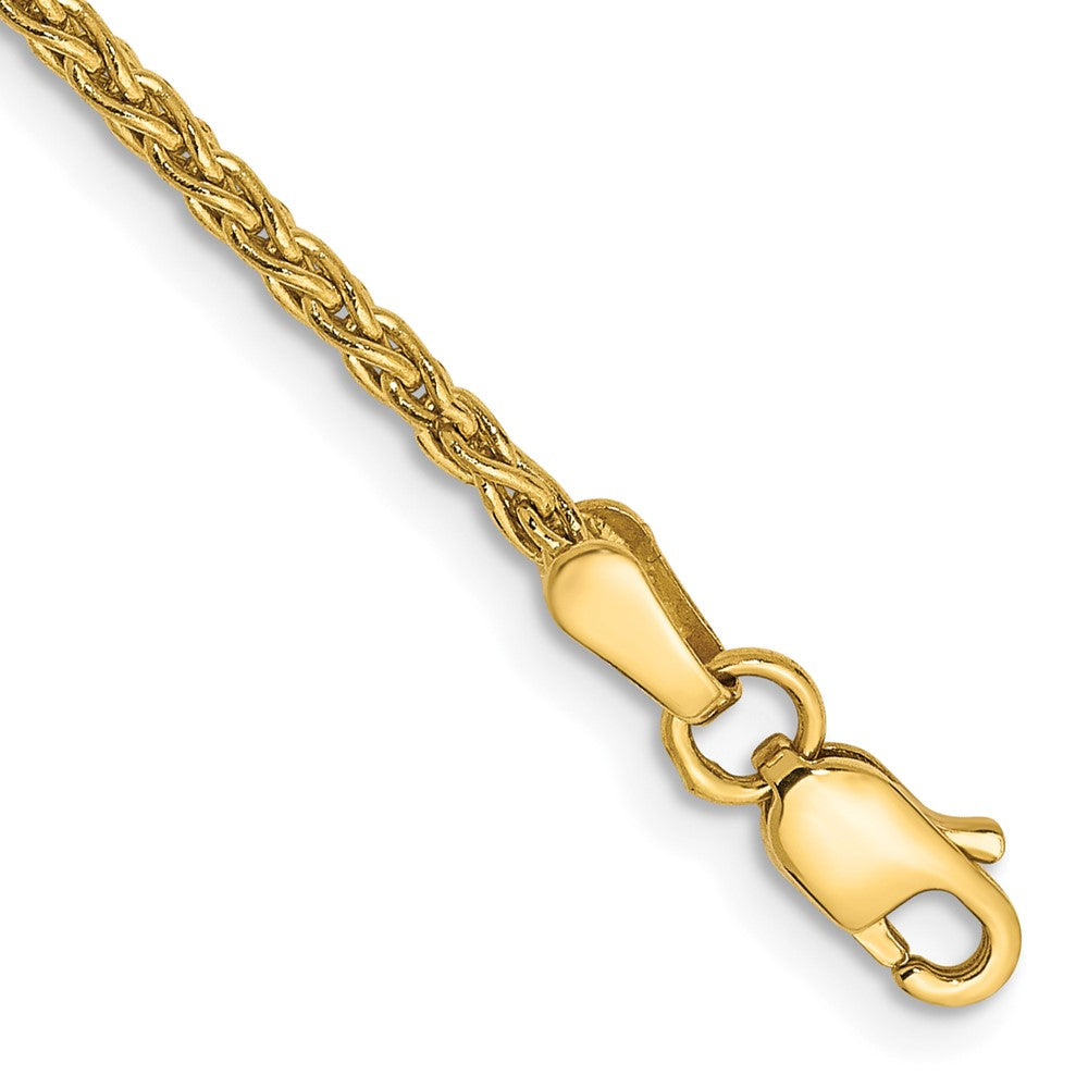14k 1.75mm Parisian Wheat Chain Anklet