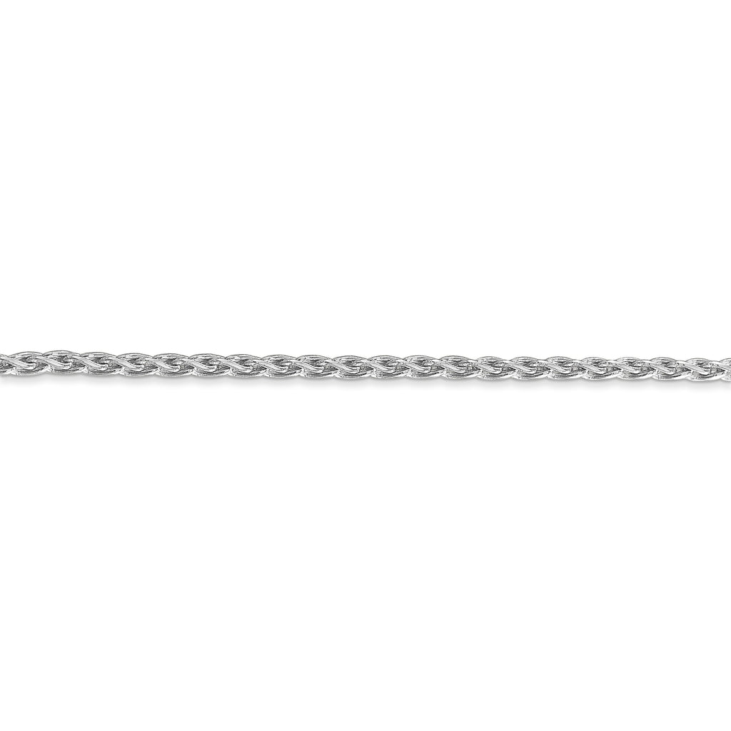 14k WG 2.25mm Parisian Wheat Chain