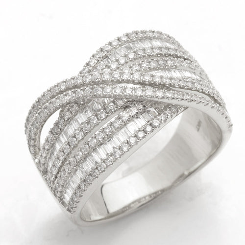 14KW 1.45CTW DESIGNER BAGUETTE DIAMOND BAND