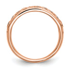 14K Rose Gold Diamond Band