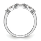 14K White Gold Diamond Band