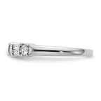 14K White Gold Diamond Band
