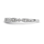 14K White Gold Diamond Band