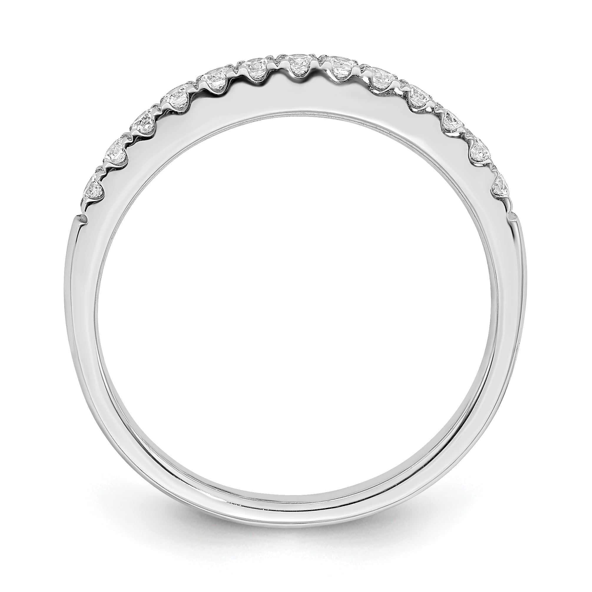 14k Rose Gold Diamond Wedding Band
