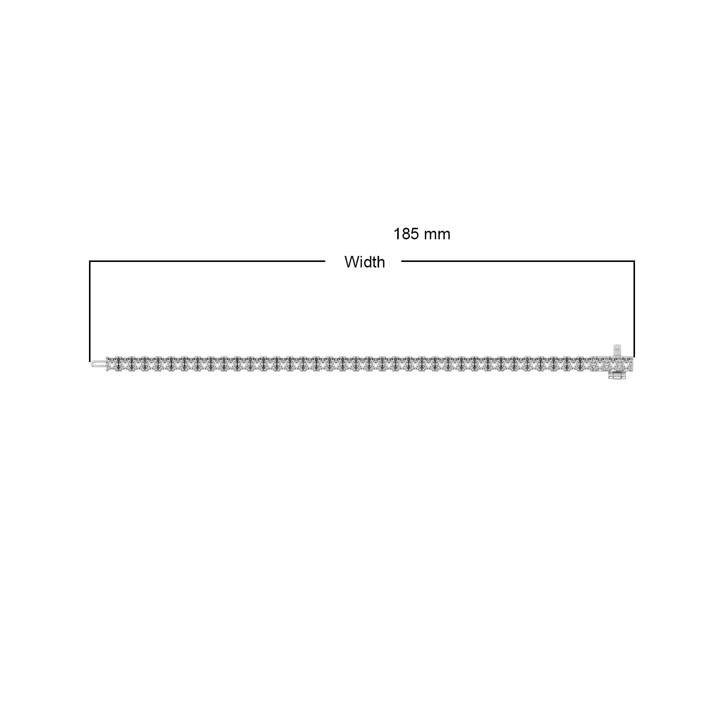 Diamond 4 Ct.Tw. Illusion Tennis Bracelet in 14K White Gold