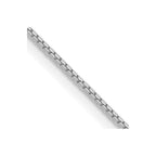 14k WG .9mm Box with Lobster Clasp Chain