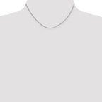 14k WG .7mm Box with Spring Ring Clasp Chain